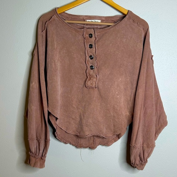 We The Free Tops - BNWOT Free People we the free mauve long sleeve top